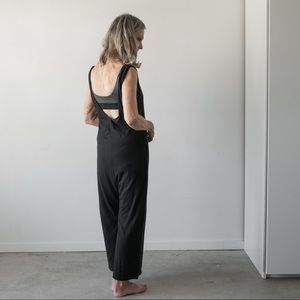 Lunya Pima cotton/alpaca navy romper - NWOT